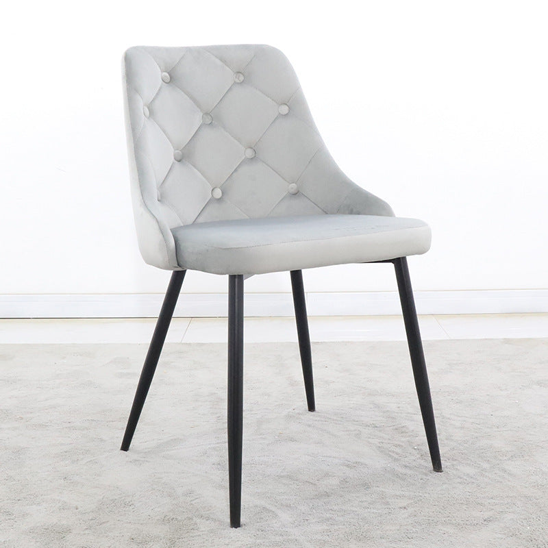 Luxury high-end stool backrest chair - italian minimalist style for home, hotel, and restaurant use - simple dining chair