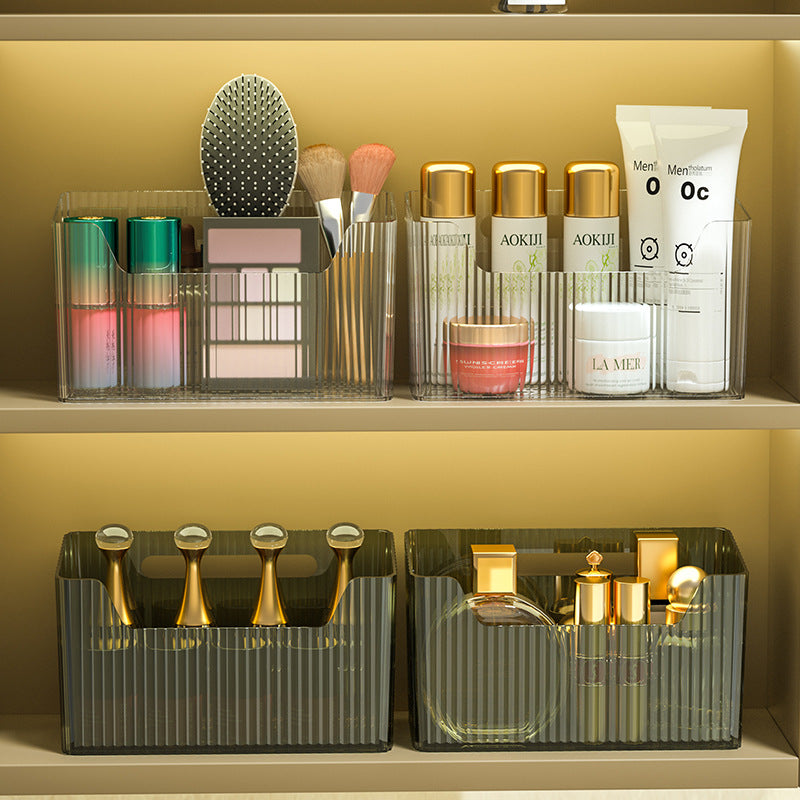 Bathroom mirror cabinet storage box comb dressing table storage rack cosmetics and skin care products compartment bathroom cabinet wall hanging