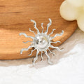 Wholesale sunflower brooches - european & american style, versatile metal fashion accessories for women, swallow & bird design, perfect for clothing and outerwear