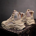 Boots men's shoes spring high-top british style retroworkwear boots thick solewaterproof outdoor hiking desert combat boots