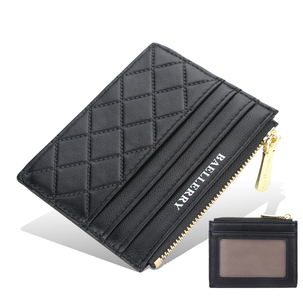 New women's wallet baellerry diamond premium driver's license cover mini multi-card card holder card cover