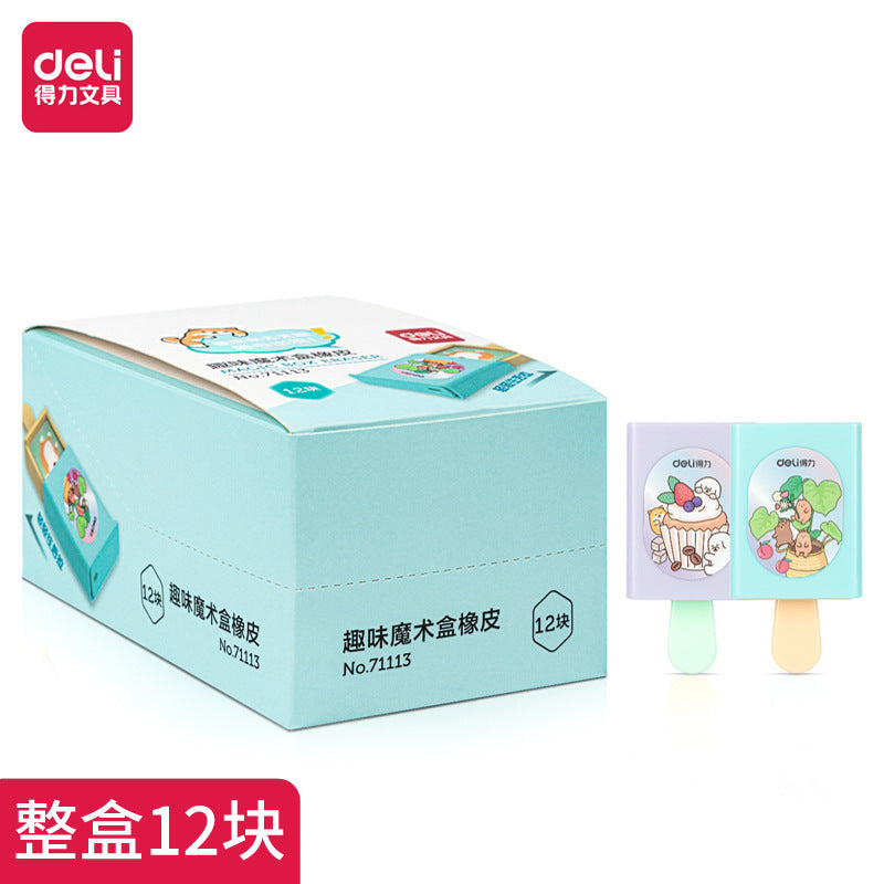 Deli Stationery Eraser Student Children 2B Eraser 4B Drawing Exam Art Eraser Pencil Eraser Whole Box Wholesale