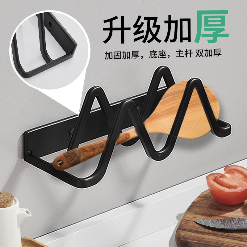 Space aluminum non-punching pot lid rack wall-mounted kitchen cutting board cutting board chopping board rack household storage pendant