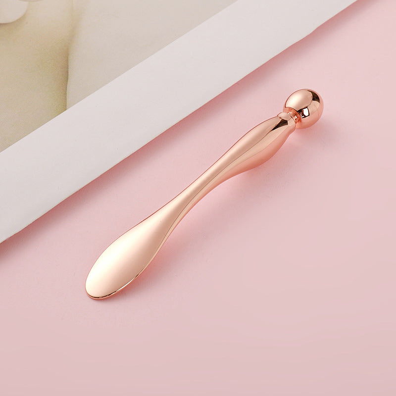 Round head eye cream massage picture application stick essence introduction double-headed metal eye cream spoon beauty stick personalized
