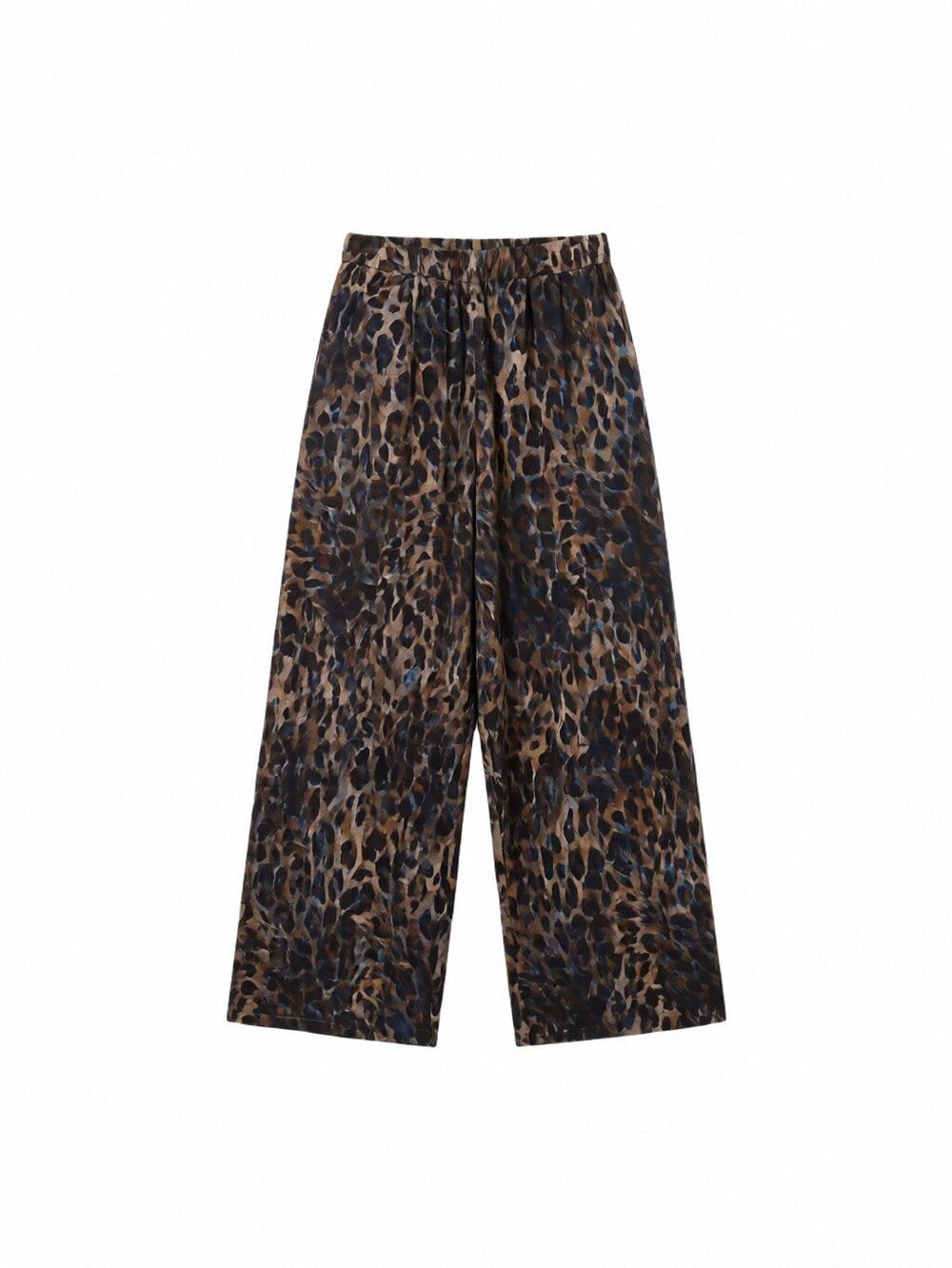 Retro leopard print high waistloose pants women's drapedloosemoppants street trend slimming look breathable casual pants