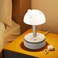 Eye-care desk lamp with built-in power strip and cord management – perfect for students, writing, bedroom night light, bedside use, baby feeding, and sleep