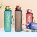 Carefully selected portable plastic water cup, outdoor sports food-grade water bottle, good-looking, large-capacity, drop-resistant, leak-proof straw cup