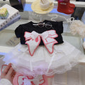 Kids' 100% cotton short-sleeve t-shirt, girls' top, baby girl bowknot outfit, class a clothing, big & tall girls' korean style