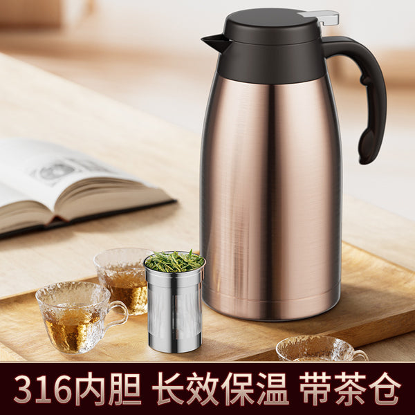 316L Thermal Insulation Pot Household Thermal Insulation Pot Large Capacity Thermal Water Bottle Office Thermos Pot Student Dormitory Thermos