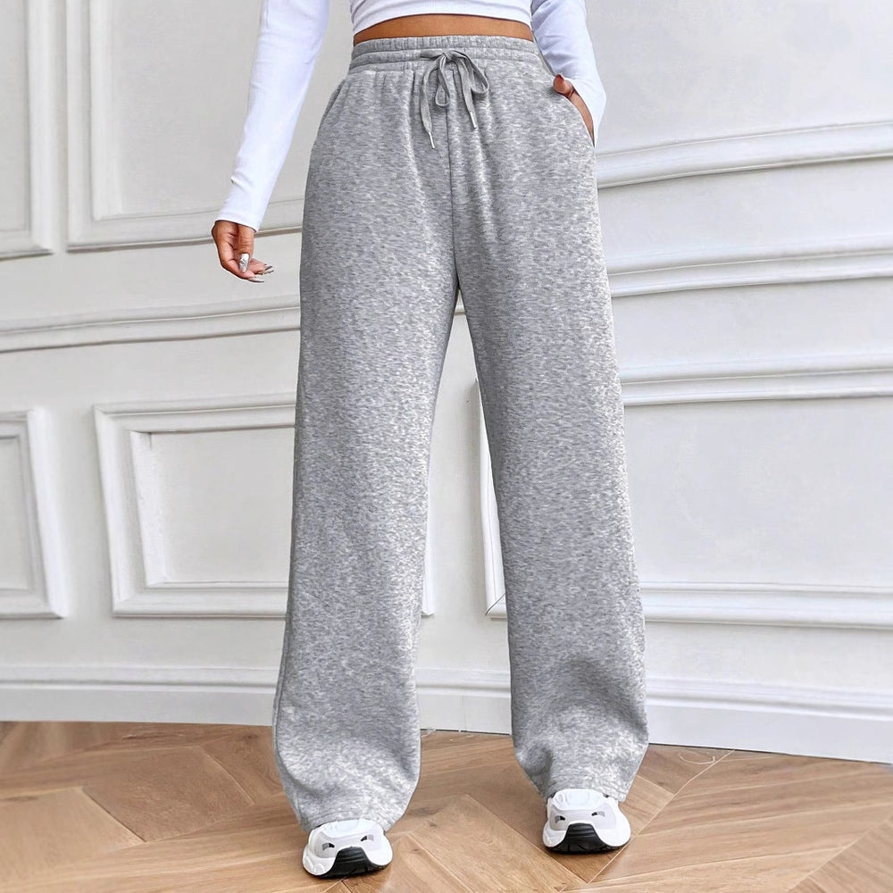 53238#  cross-border women's fashion european and american ins style new casual loose wide-leg sweatpants