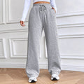 53238#  cross-border women's fashion european and american ins style new casual loose wide-leg sweatpants