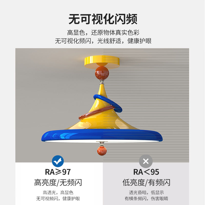 Memphis Children's Room Ceiling Light Creative Personality Bedroom Light Full Spectrum Eye Protection Boys and Girls Room Lighting