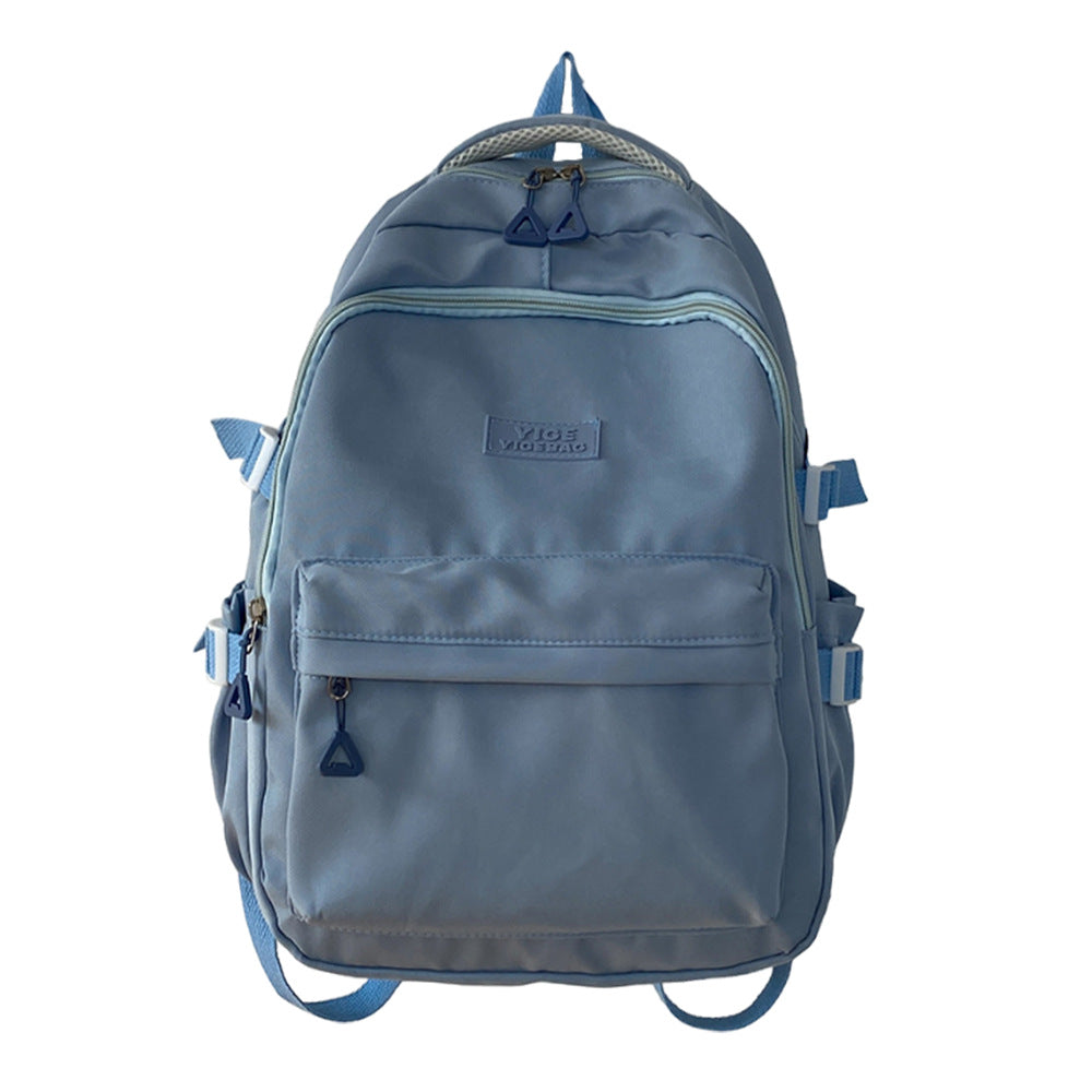 Cross-border hot-selling casual backpack nylon fabric wear-resistant large-capacity student schoolbag versatile backpack printed logo