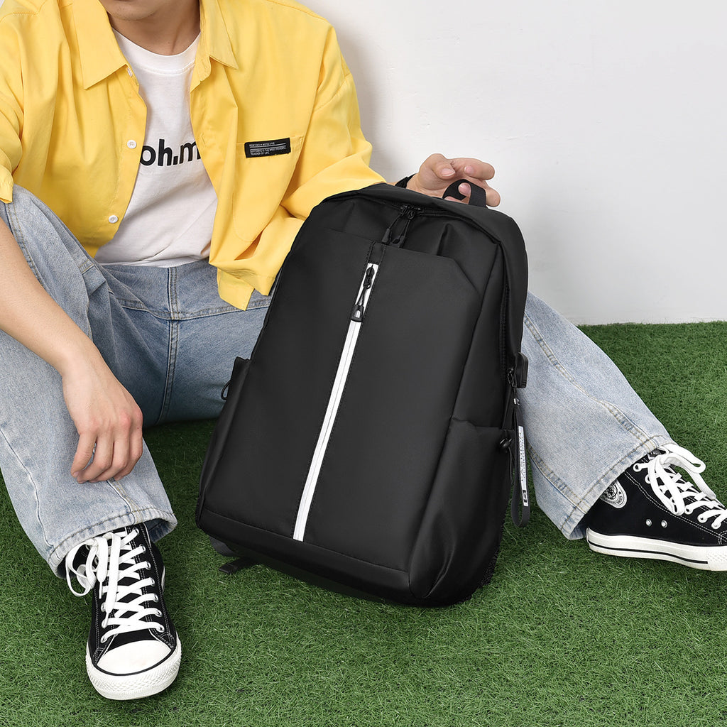 Processing custom simple backpack 16 inch men's and women's casual backpack junior high school student backpack
