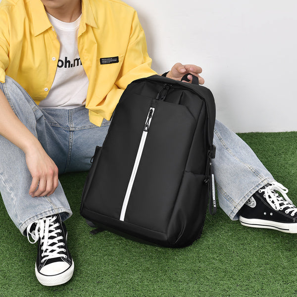 Processing custom simple backpack 16 inch men's and women's casual backpack junior high school student backpack