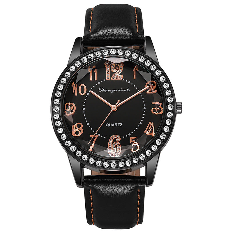 New arrivalpopular diamond-encrusted watch cross-border women's belt women's watch quartz watch manufacturer wholesale dropshipping watches