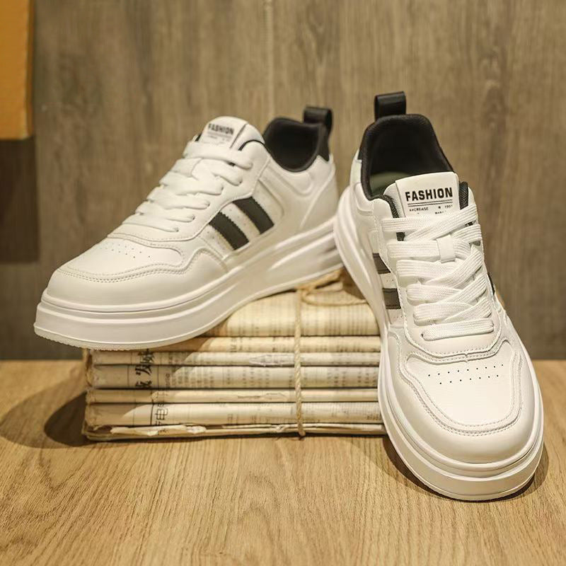 Men's shoes 2025 new winter breathable versatile casual skate shoes trendy athletic shoes high-end white sneakers student shoes
