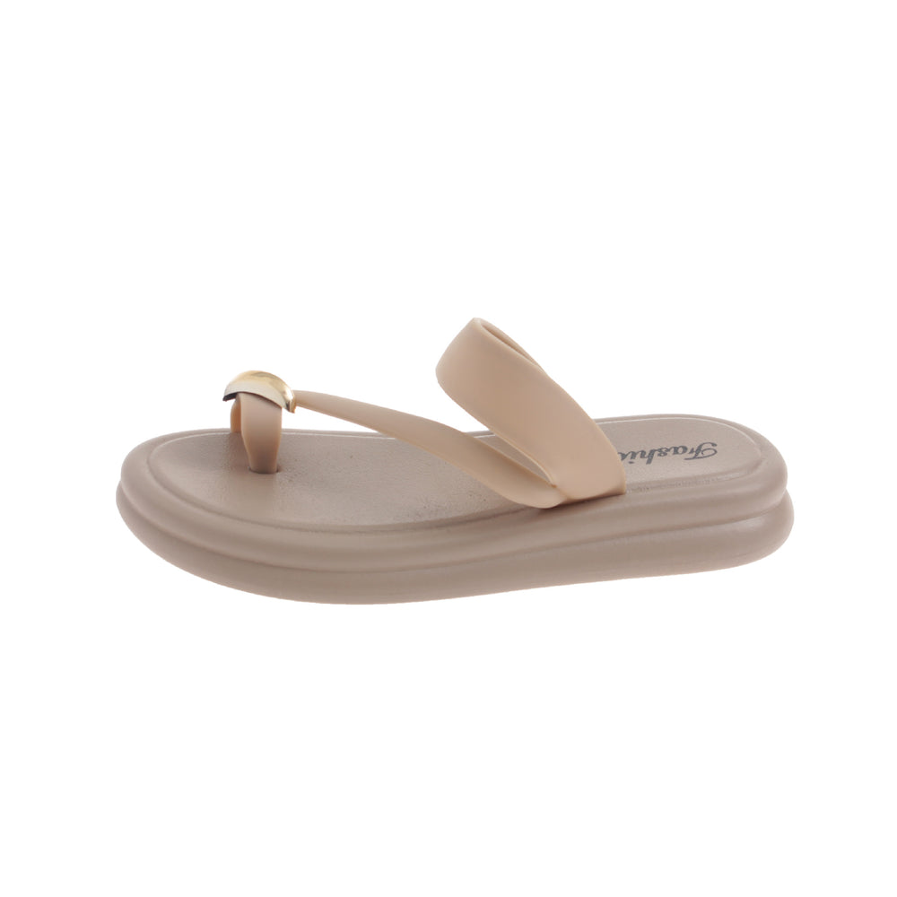 2026 new cross-border hot-selling thong sandals for women - summer outdoor fashion thick-soled flip-flops beach slippers