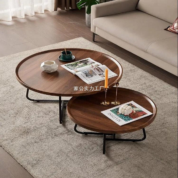 Strictly selected factory coffee table multi-functional coffee table modern simple living room household small apartment round combination coffee table tea table