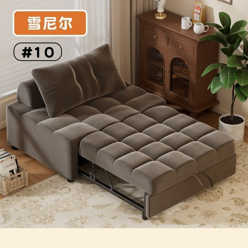 Foldable sofa bed all-in-one dual-purpose small apartment living room balcony multi-functional telescopic bed single double pull-out sofa cotton