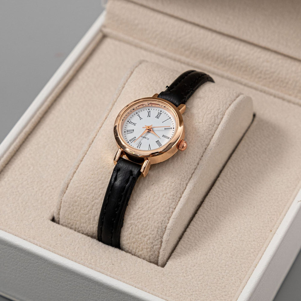 cross-border nicheaccessible luxuryelegant women's quartz watch student exam fashion niche round watch