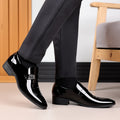 Men's leather dress shoes - new business casual style, breathable, pointed toe, perfect for spring/autumn, british & korean style, groom's wedding shoes