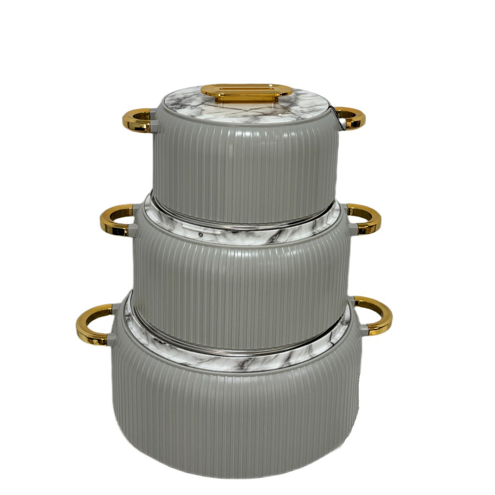 Export hot selling food warmer container3pcs large capacity stackable thermal insulation crisper box
