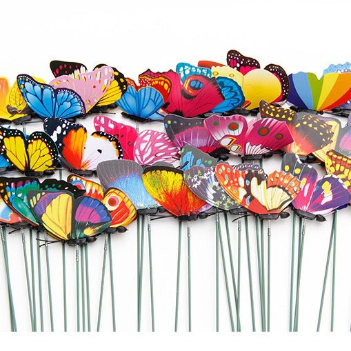 Simulation butterfly skewer, bee ladybug, garden decoration butterfly