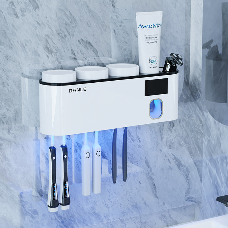 UV toothbrush sterilizer Smart sterilization cup Brushing cup holder Wall-mounted electric mouthwash cup rack