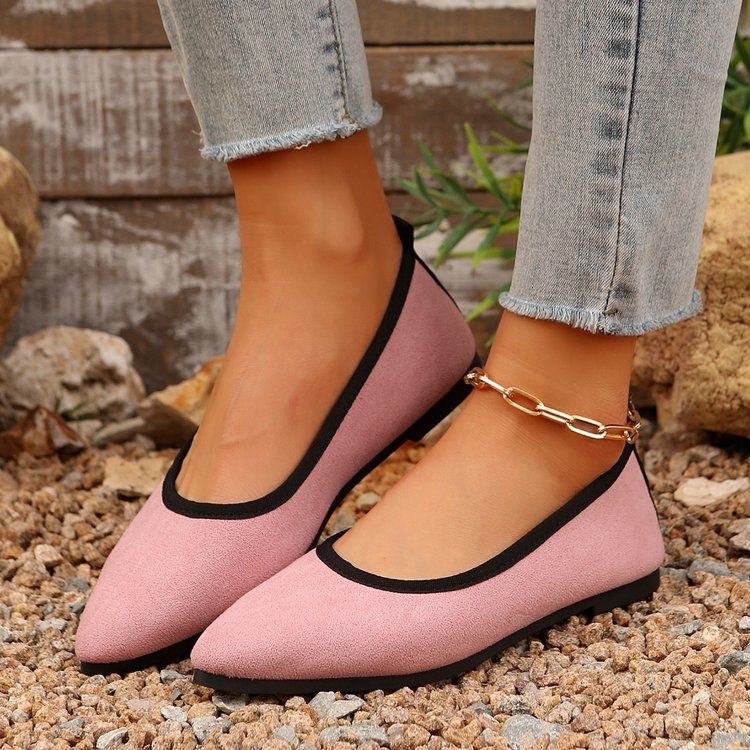autumn new arrival: plus size suede casual flats - korean style comfortable low-cut loafers for women