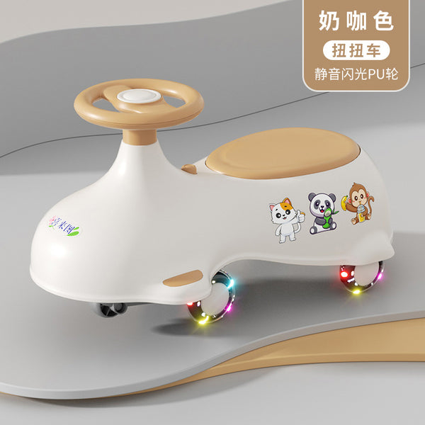 Children's twisting car baby toys can sit on adult universal wheels anti-rollover yo-yo car new twisting car for men and women