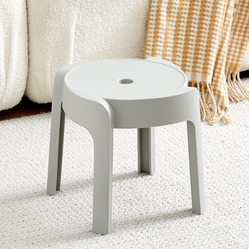 Plastic stool thickenedfor home dining table cooked rubber stool casual high stool scandinavian living room backrest square round windmill new