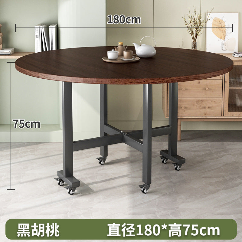 Dining table for homesmall apartment foldable table retractable dining table foldable large round table modern casual dining table