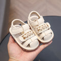 Summer new baby girl sandals non-slip soft sole first walker shoes closed toe boys shoes beach kids shoes 0-2 years