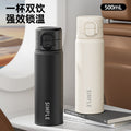Business men's thermos cup 316 stainless steel high-value double drinking mouth car portable water cup high-end travel cup