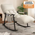Balcony leisure rocking chair - adult size, sleepable, home use, sunbathing, sit & sleep 2-in-1 lazy lounger, single sofa chair