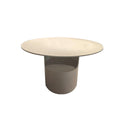 Microcement dining table with hollow storage slot, wabi-sabi style art dining table, waterproofcasual tea table, export dining table