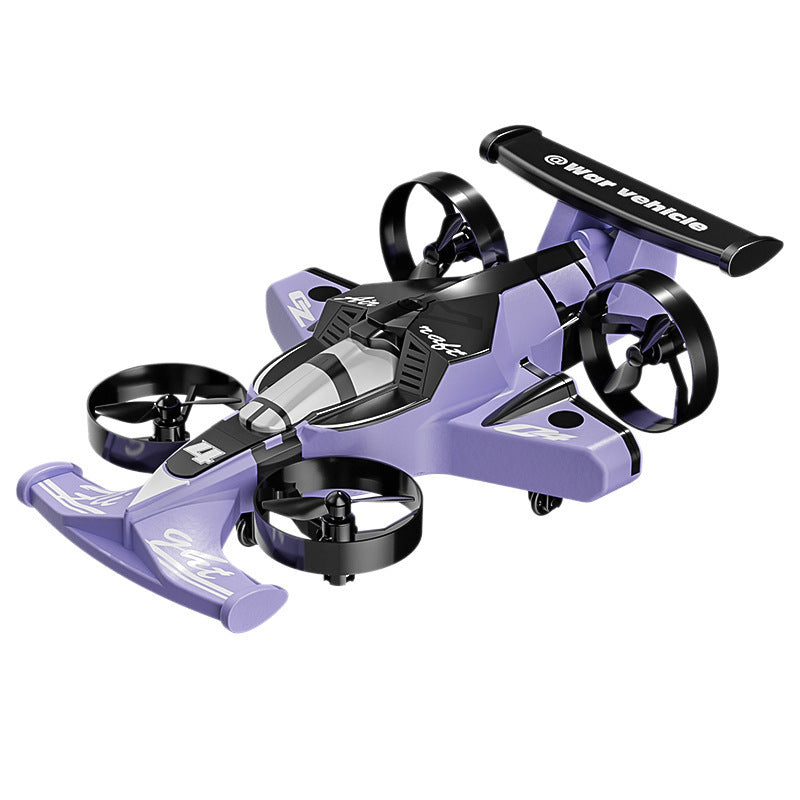 Hot-selling cross-border land and air drift car lighting stunt remote control aircraft helicopter fixed height drone toy