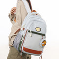 Large capacity backpack women's ins niche style double shoulder bag high school student casual sports backpack men's versatile laptop travel bag