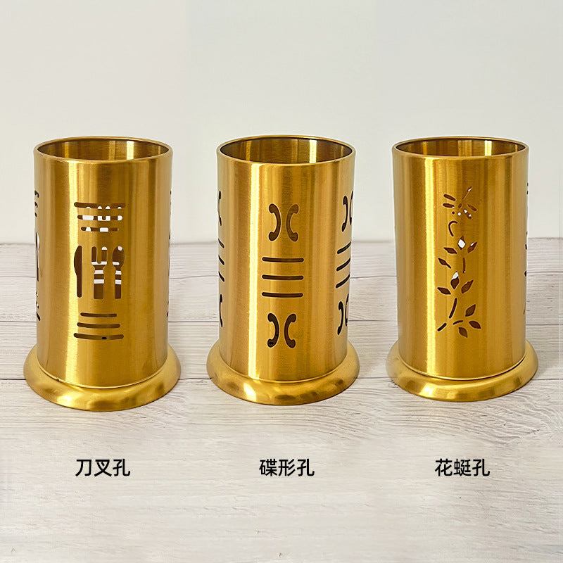 304 thickened storage tube stainless steel chopstick tube kitchen multifunctional chopstick cage for home drain chopstick bucket suit