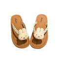 Flip-flops new arrival summer girl high-looking cute rabbit cartoon polka dot slippers non-slip lightweight flip-flops wholesale