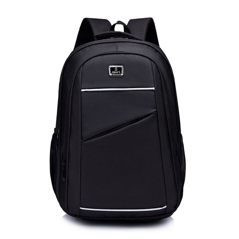 Reflective strip high-quality schoolbag custom logo college student backpack large capacity business leisure computer bag 16 inches