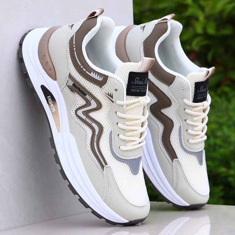 Men's winter new breathable sandals trendy versatile youth hollow mesh shoes casual soft sole anti-slip running shoes