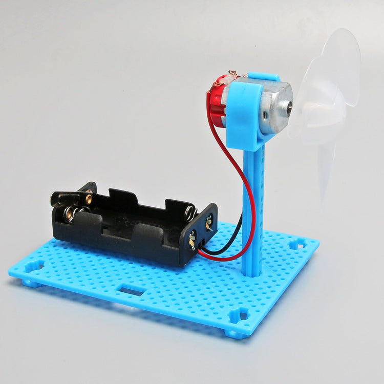 Student science experiment toy technology small production simple electric small fan DIY physical assembly material set
