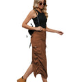 European and american clothing  cross-border foreign trade unique site  new arrival denim workwear skirt casual mid-length skirt trendy