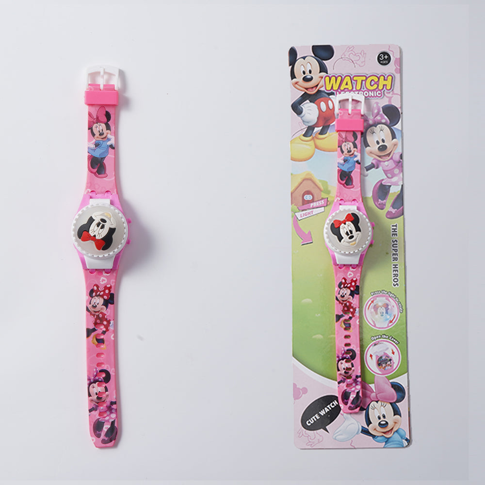 New children's light-up spinning top watch - flashing creative rotating gyro watch - kindergarten small gift toy wholesale