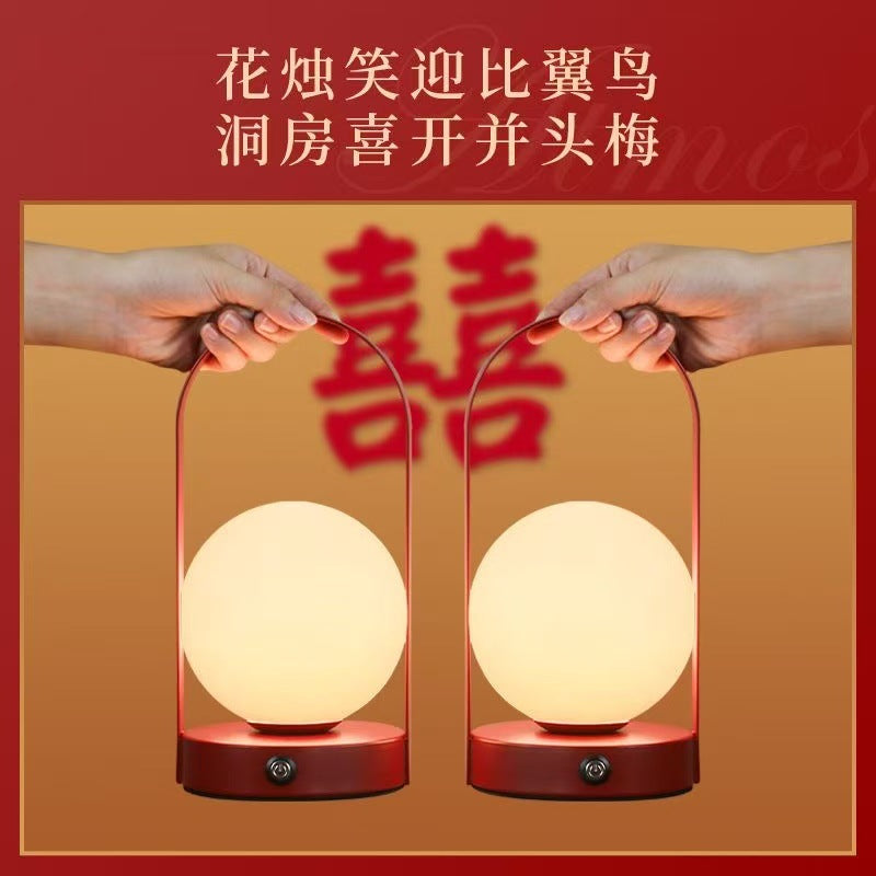 Dowry newlywed everlasting lamp wedding pair classy wedding room arrangement red table lamp bedside lamp wedding gift for the newlyweds