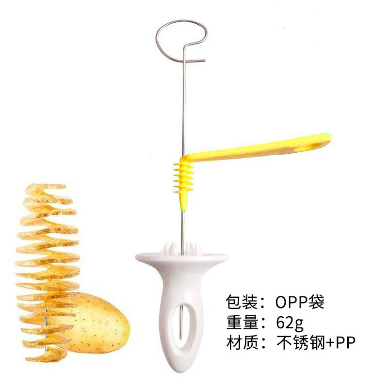 Cyclone potato potato tower skewer spiral slicer bbq potato tower hand slicer vegetable skewer hand potato cutter