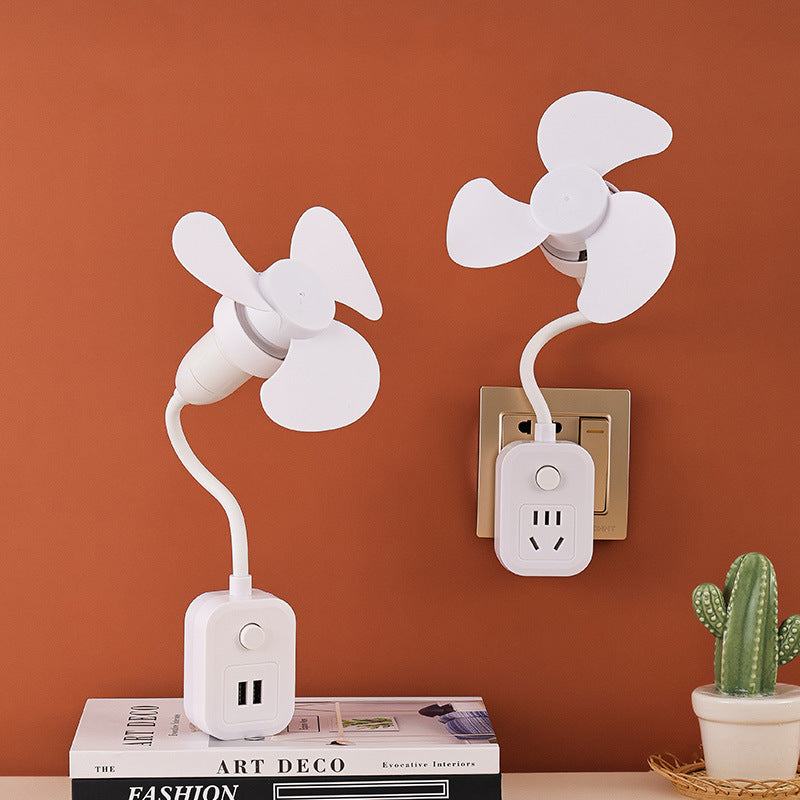 Large three-plug all-in-one socket small fan socket universal kitchen special small mini usb fan socket