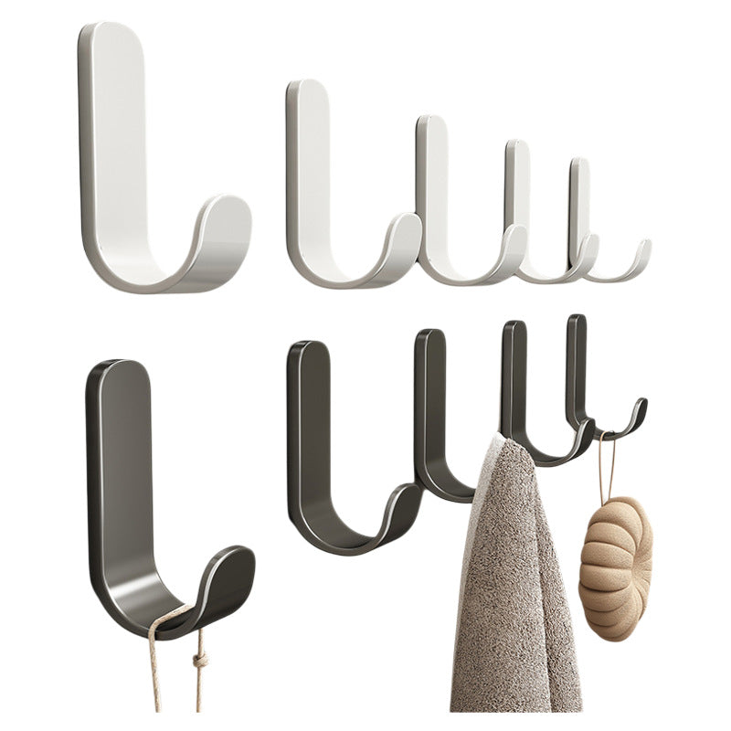 Heavy-duty adhesive hooks - no drilling required! perfect for kitchen, bathroom, door backs, and walls. damage-free, weight-bearing towel hooks